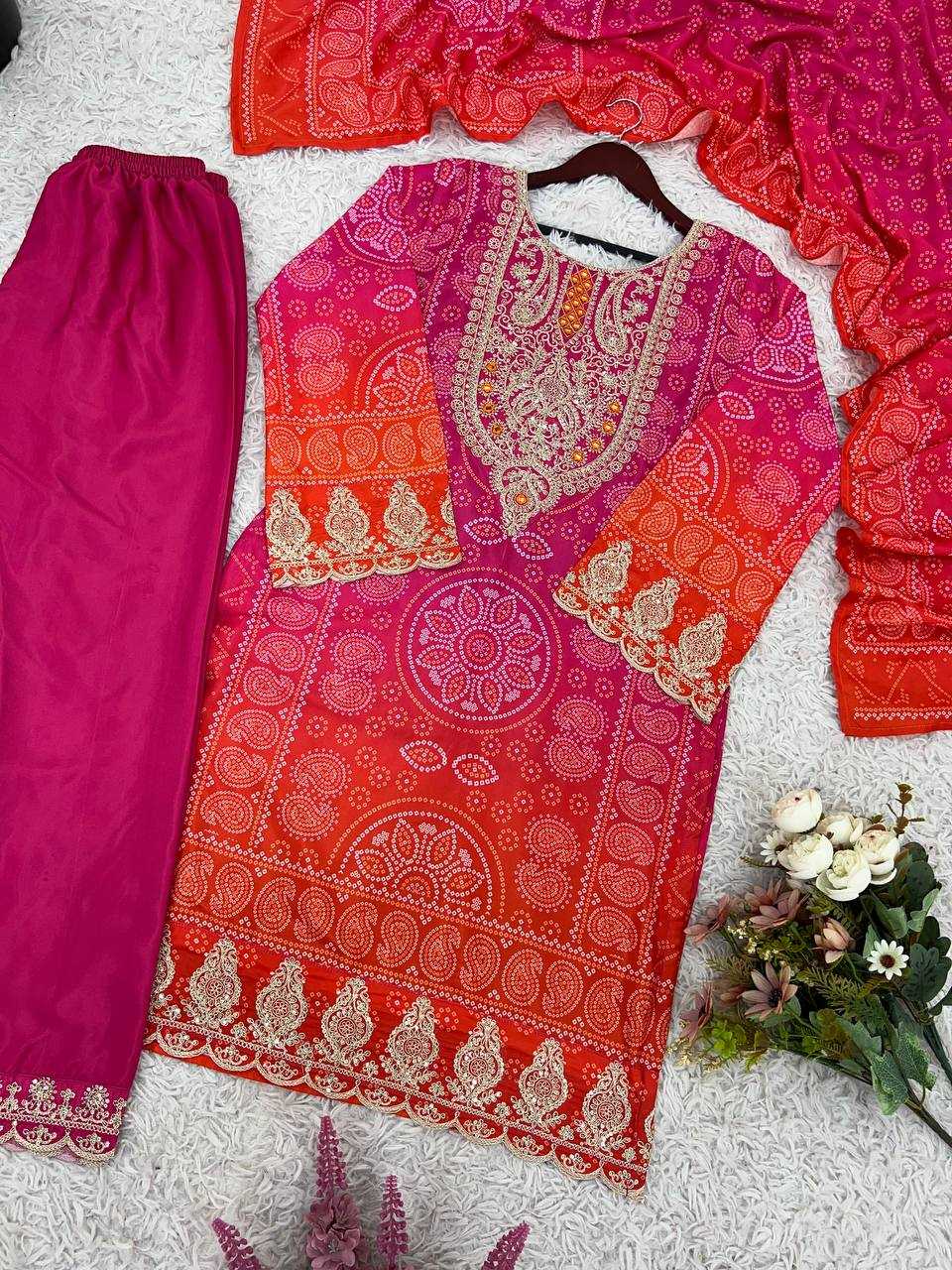 Ynf Crepe KESH499 5292 Suits & Dresses Wholesale Printed Suits Embroidery Suits Bandhani Suits Manufacturer