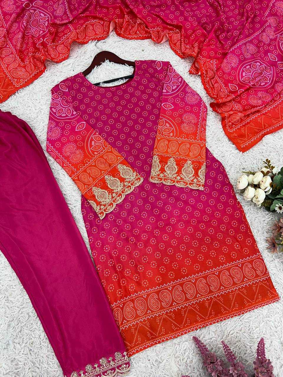 Ynf Crepe KESH499 5292 Suits & Dresses Wholesale Printed Suits Embroidery Suits Bandhani Suits Manufacturer