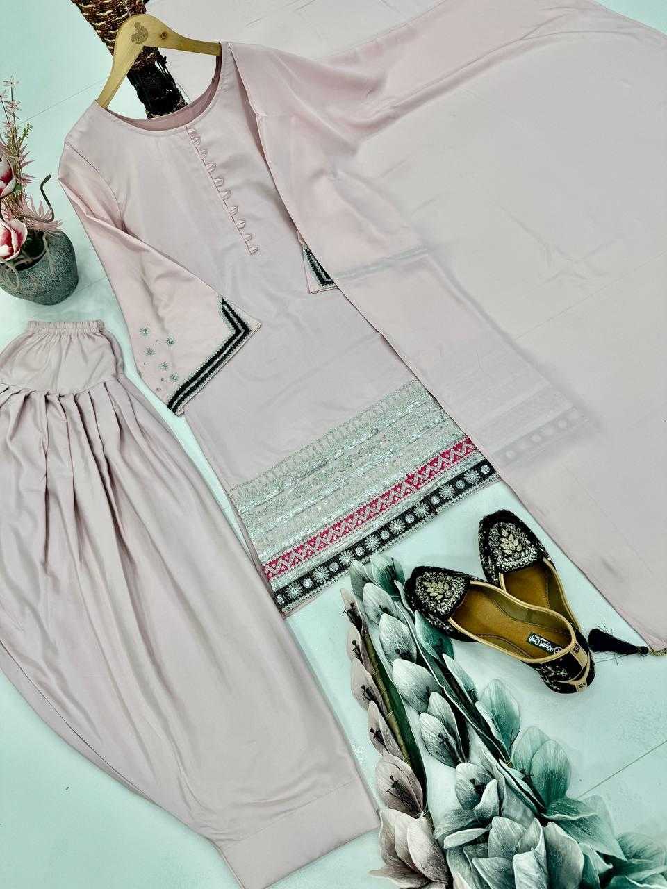 Ynf Crepe KESH512 1682 Suits & Dresses Wholesale Ladies Suits Embroidery Suits Palazzo Suit Manufacturer