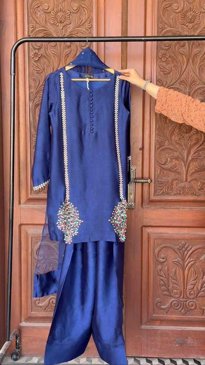 Ynf Crepe KESH512 1689 Suits & Dresses Wholesale Ladies Suits Embroidery Suits Palazzo Suit Manufacturer