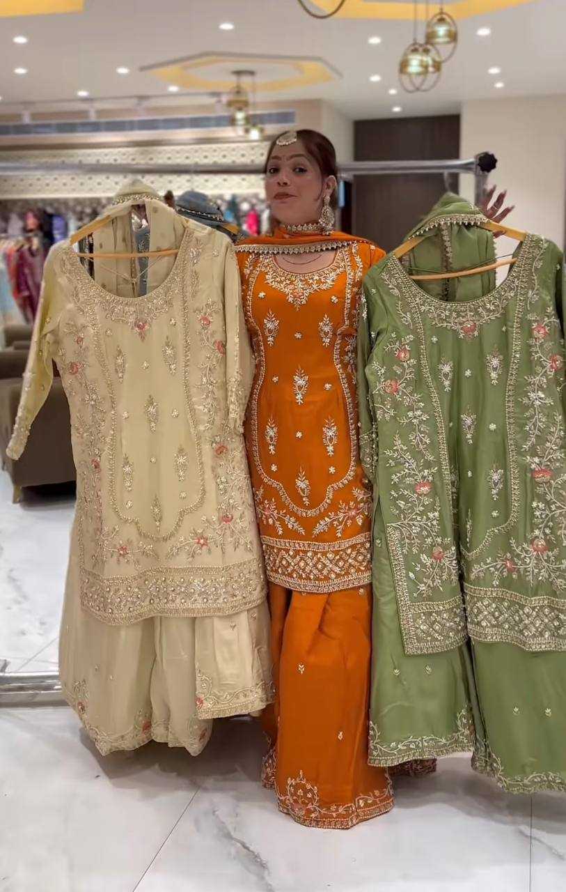 Ynf Crepe KESH515 3049 Suits & Dresses Wholesale Sharara Salwar Suits Embroidery Suits Designer Suits Manufacturer