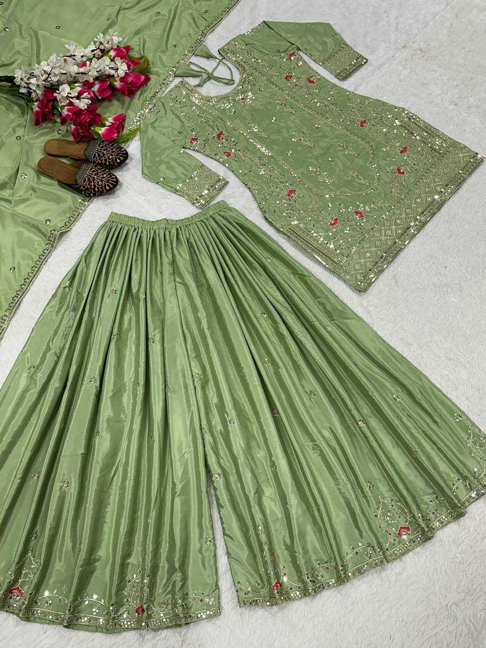 Ynf Crepe KESH515 3049 Suits & Dresses Wholesale Sharara Salwar Suits Embroidery Suits Designer Suits Manufacturer