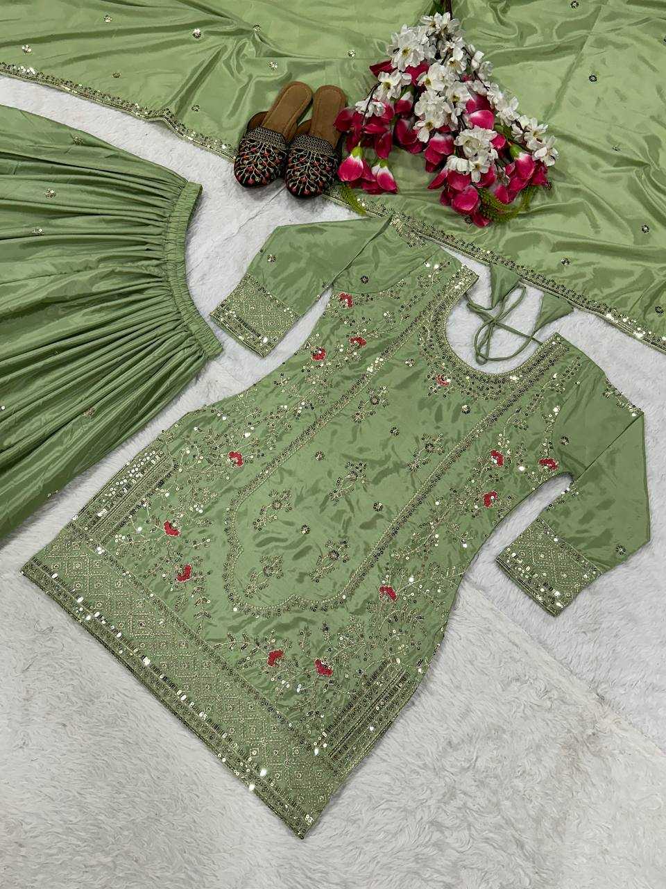 Ynf Crepe KESH515 3049 Suits & Dresses Wholesale Sharara Salwar Suits Embroidery Suits Designer Suits Manufacturer
