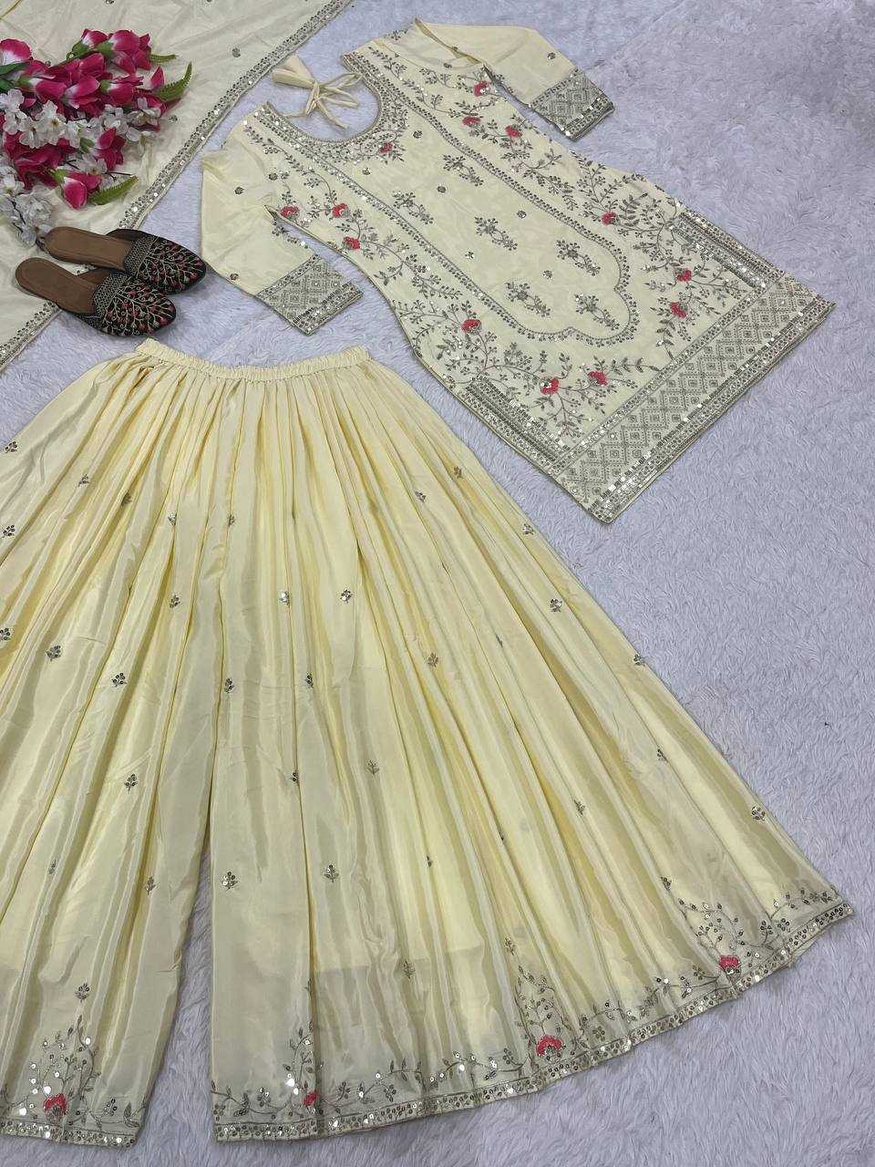 Ynf Crepe KESH515 3049 Suits & Dresses Wholesale Sharara Salwar Suits Embroidery Suits Designer Suits Manufacturer