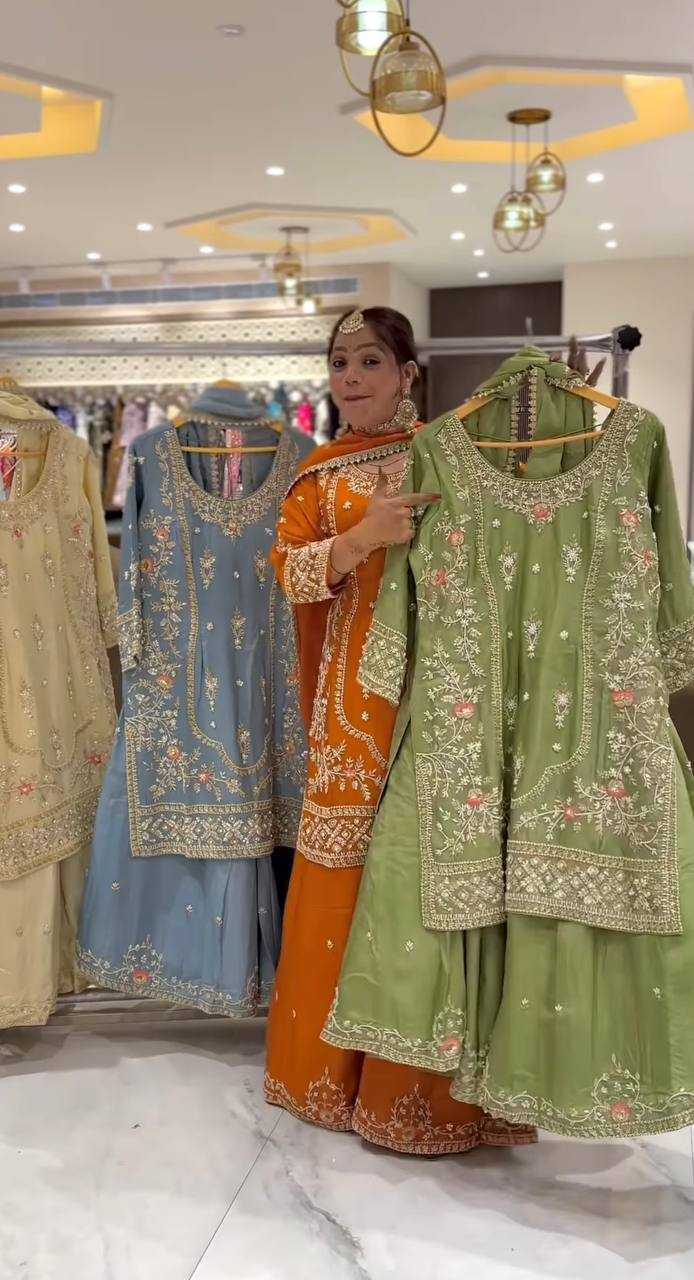 Ynf Crepe KESH515 3049 Suits & Dresses Wholesale Sharara Salwar Suits Embroidery Suits Designer Suits Manufacturer