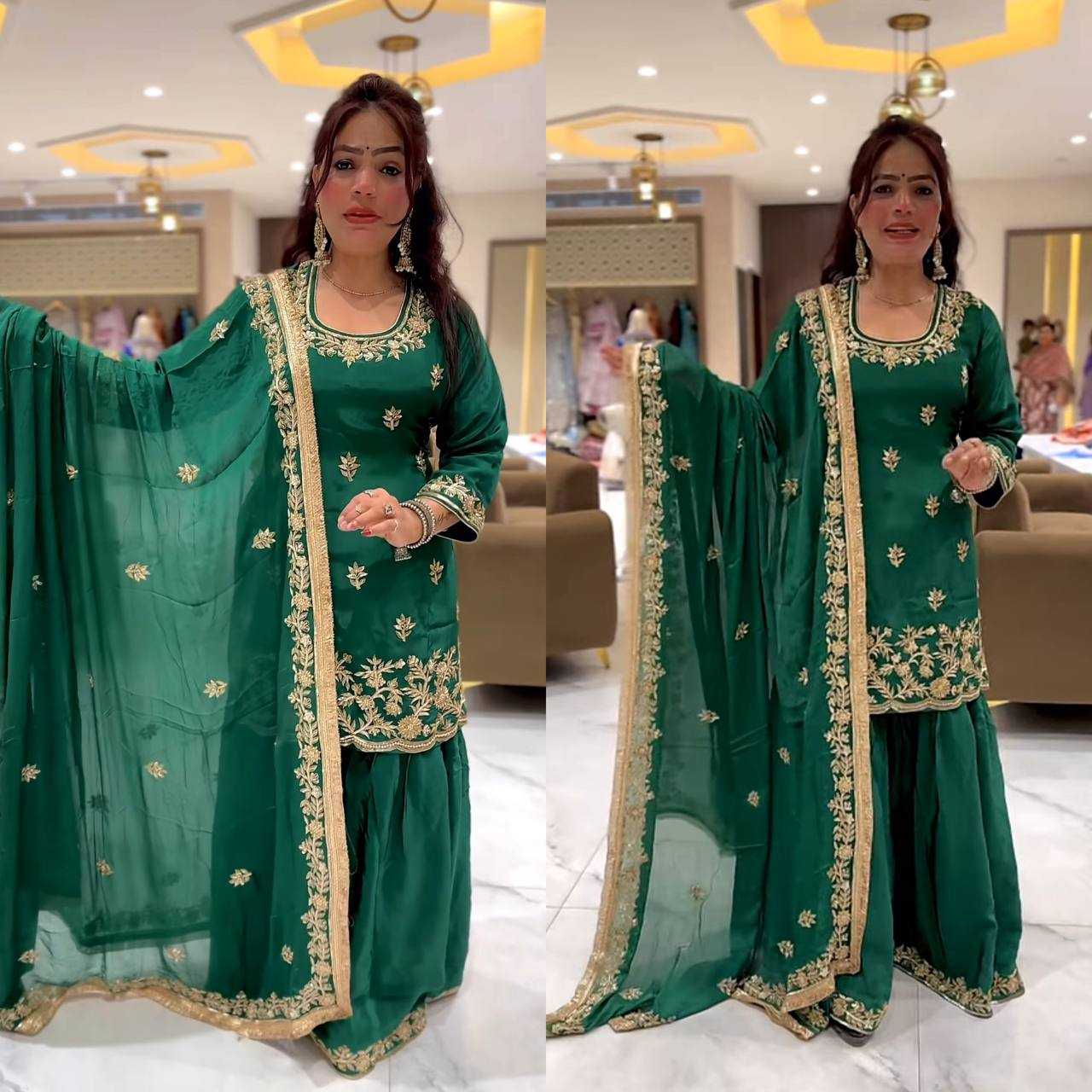 Ynf Crepe KESH515 5044 Suits & Dresses Wholesale Sharara Salwar Suits Embroidery Suits Wedding Suits Manufacturer