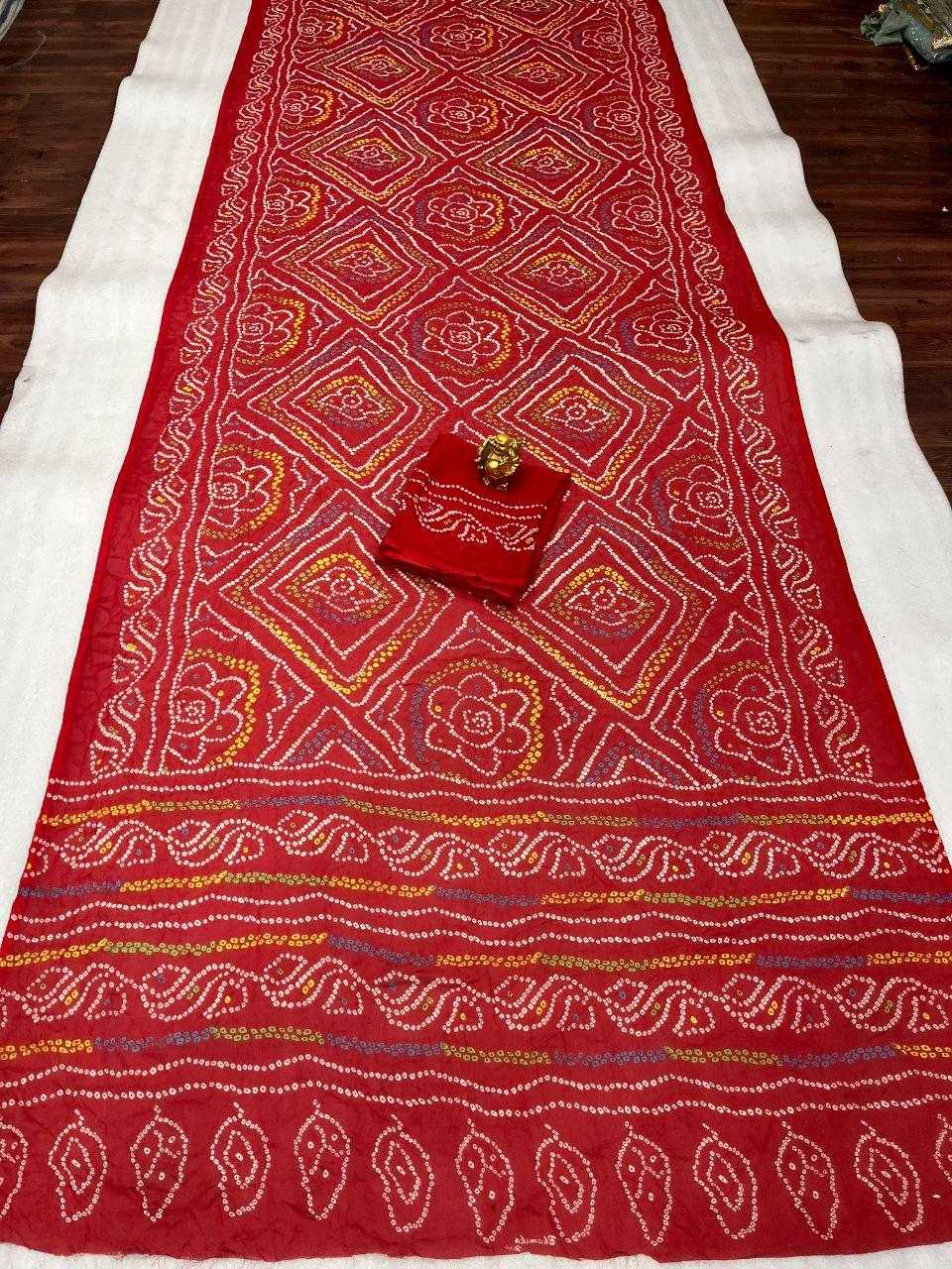Ynf Crepe KESH524 MASTANI BANDHANI Sarees Wholesale Printed Sarees Bandhani Sarees Casual Sarees Manufacturer