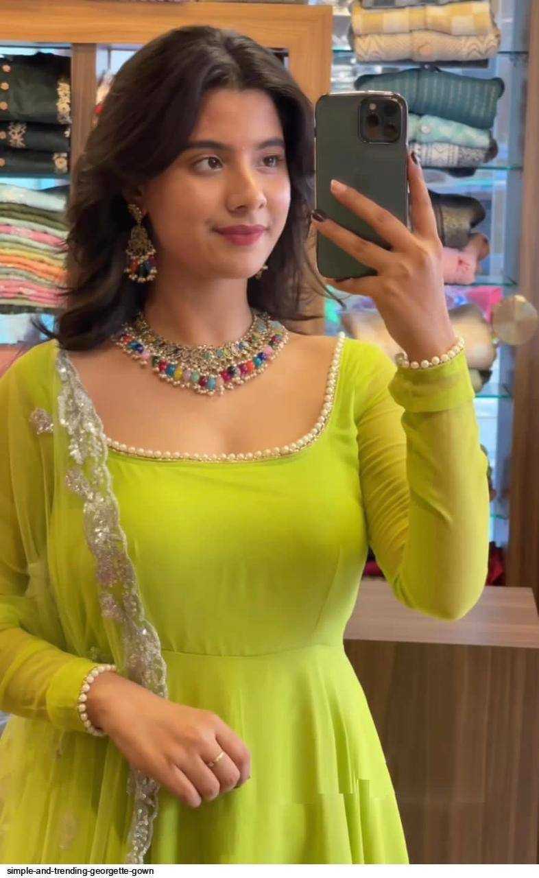 Ynf Crepe KESH544 214 Gowns Wholesale Fancy Gowns Anarkali Gown Party Gowns Long Gowns Manufacturer