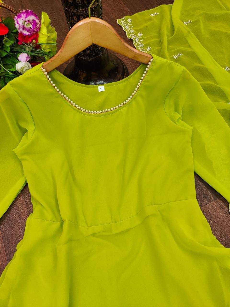 Ynf Crepe KESH544 214 Gowns Wholesale Fancy Gowns Anarkali Gown Party Gowns Long Gowns Manufacturer
