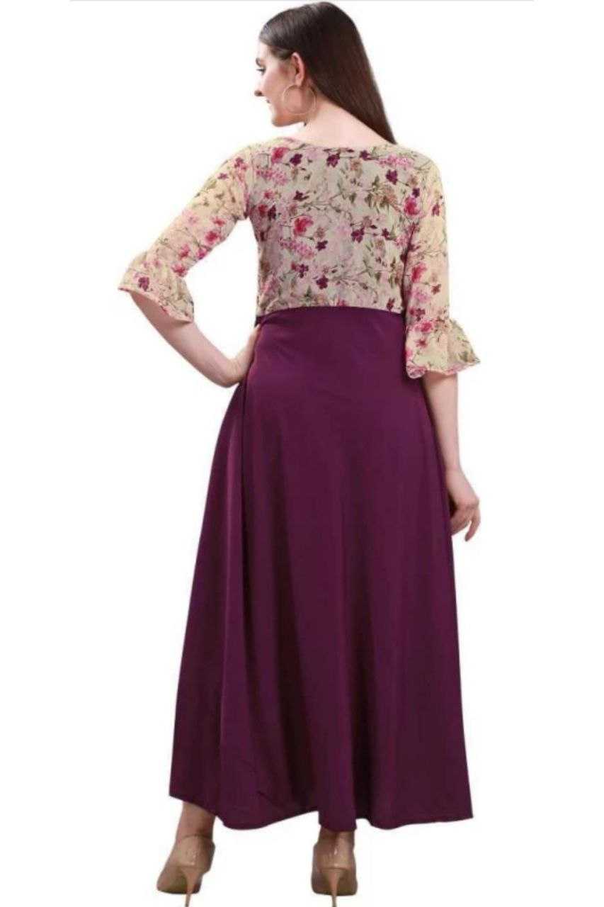 Ynf Crepe KESH559 302 Suits & Dresses Western Wears Festive Collections Wholesale Party Wear Dresses Printed Dresses Georgette Dresses Manufacturer