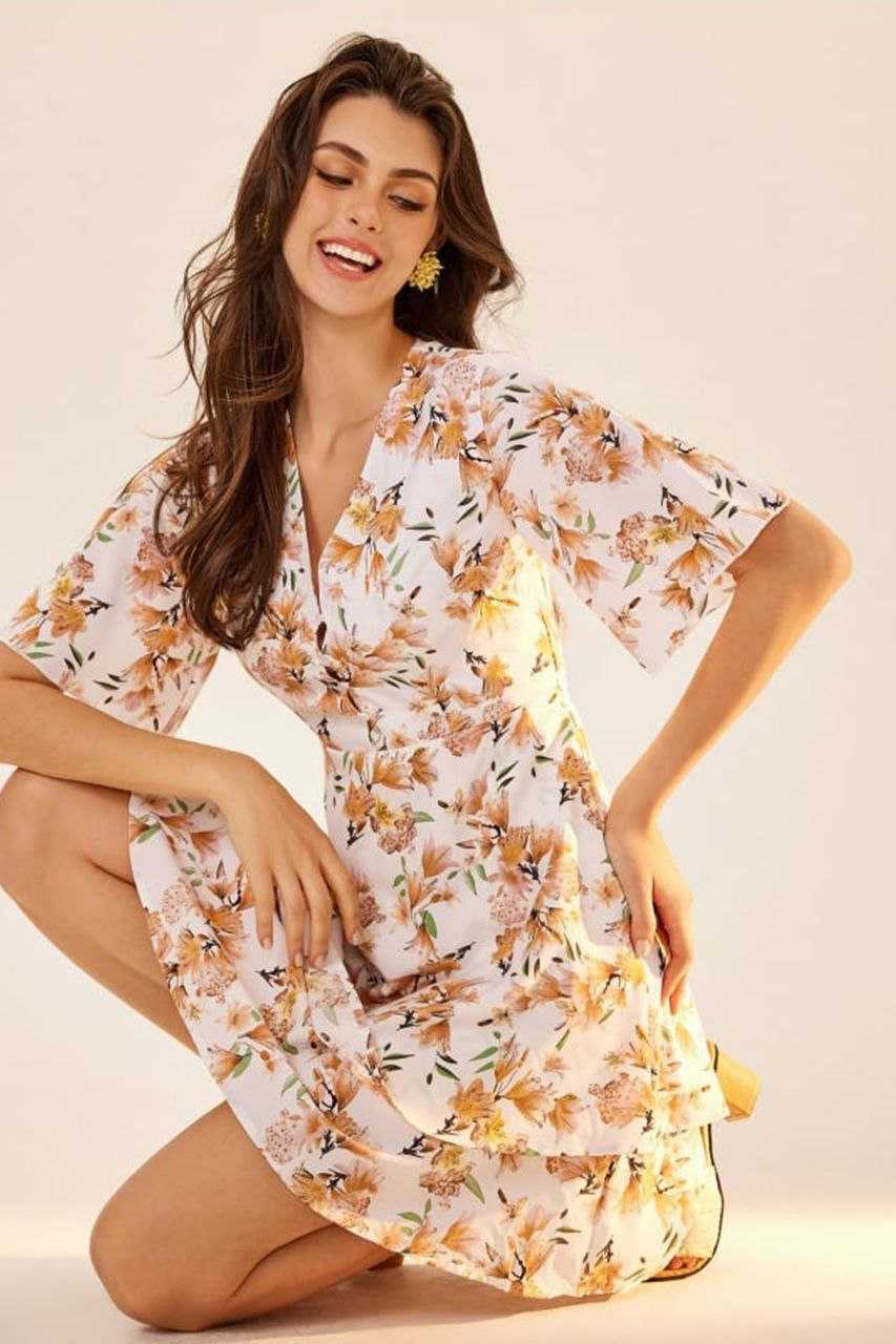 Ynf Crepe KESH559 416 Suits & Dresses Western Wears Festive Collections Wholesale Indo Western Dresses Tops Printed Dresses Manufacturer