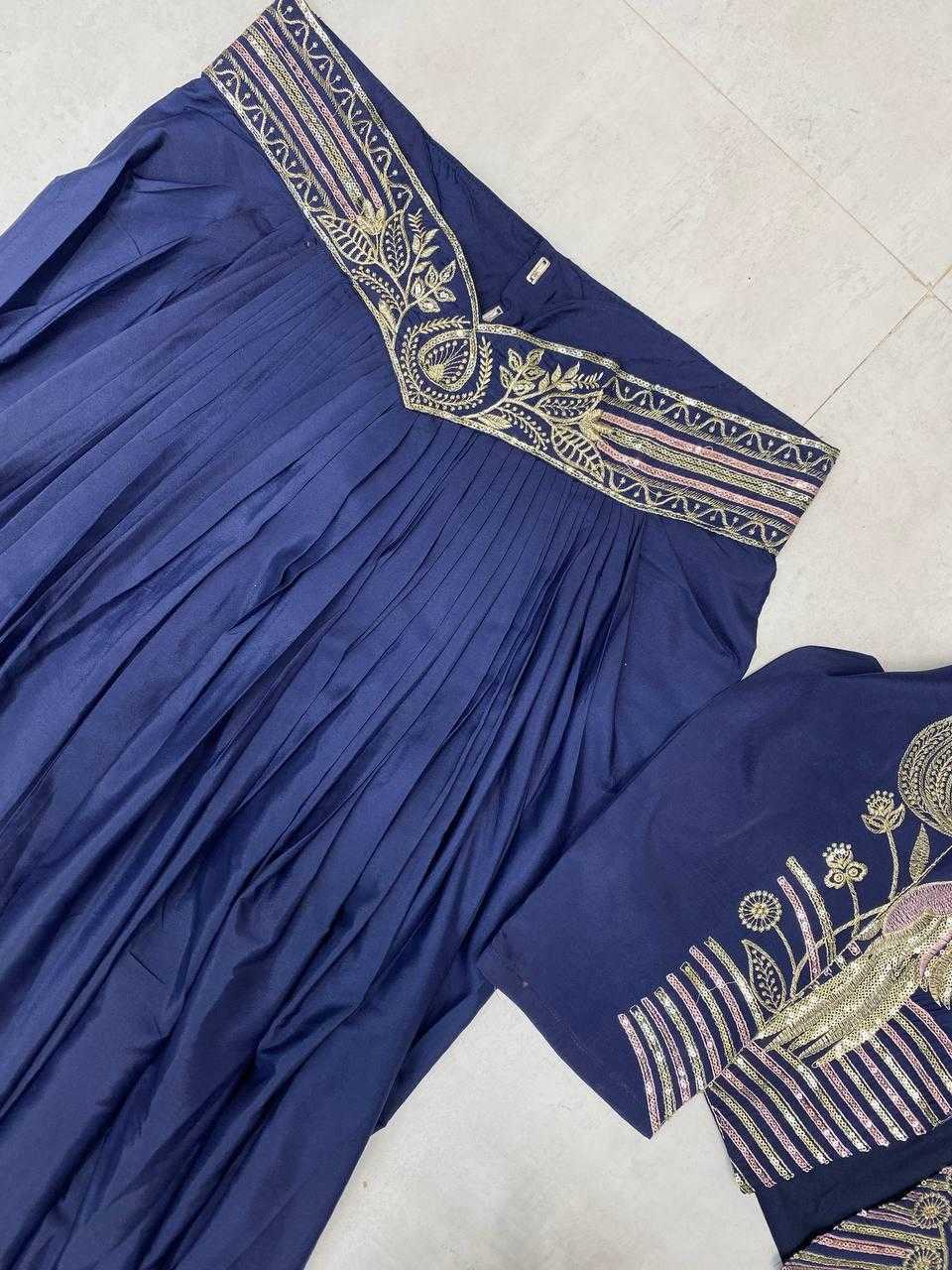 Ynf Crepe RIN110 372 Lehengas Wholesale Jacket Style Lehenga Crop Top lehenga Lehenga With Blouse Manufacturer