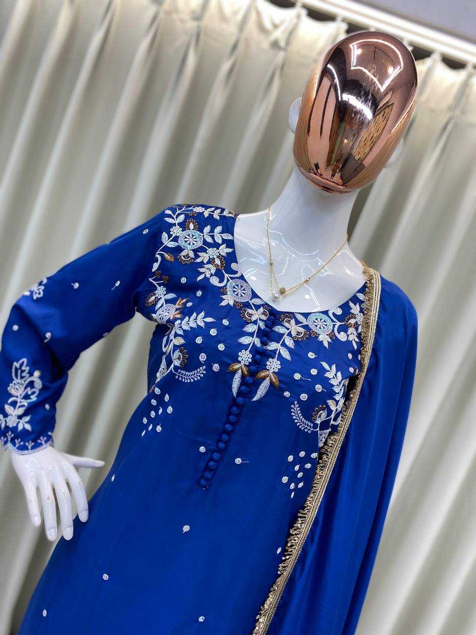 Ynf Crepe RIN110 374 Suits & Dresses Wholesale Sharara Salwar Suits Embroidery Suits Party wear suits Manufacturer
