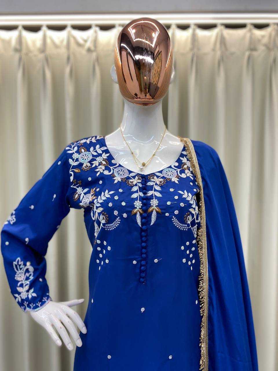 Ynf Crepe RIN110 374 Suits & Dresses Wholesale Sharara Salwar Suits Embroidery Suits Party wear suits Manufacturer