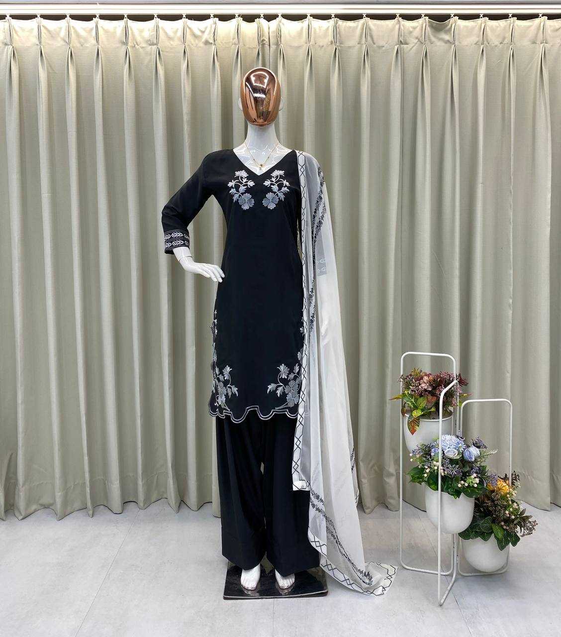 Ynf Crepe RIN110 377 Suits & Dresses Wholesale Ladies Suits Embroidery Suits Ladies Salwar Suits Manufacturer