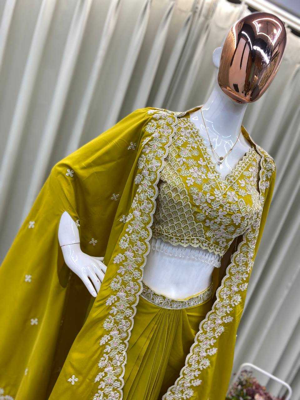 Ynf Crepe RIN110 378 Suits & Dresses Wholesale Indo Western Dresses Party Wear Dresses Wedding guest dresses Manufacturer