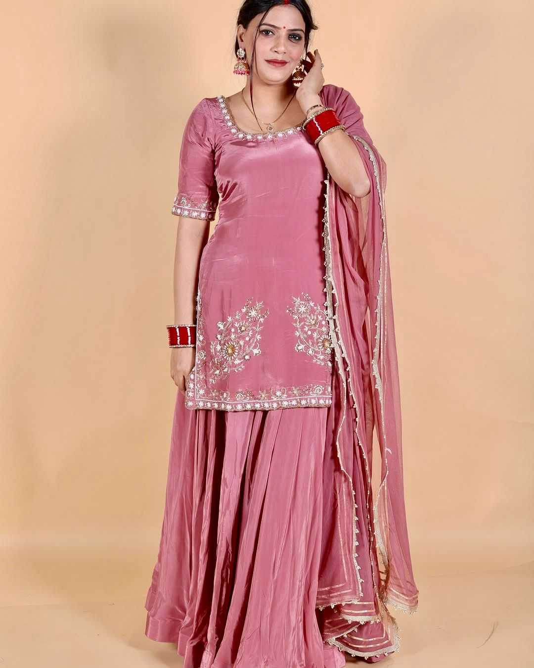Ynf Crepe RIN222 SHARARA Suits & Dresses Wedding Collections Wholesale Sharara Salwar Suits Embroidery Suits Designer Suits Manufacturer