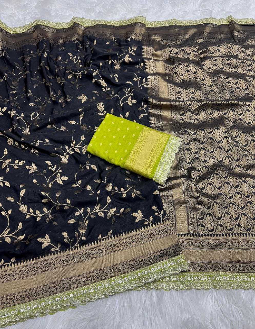 Ynf Crepe RIN225 944 Sarees Wedding Collections Festive Collections Wholesale Georgette Sarees Embroidered Sarees Sarees With Blouse Manufacturer