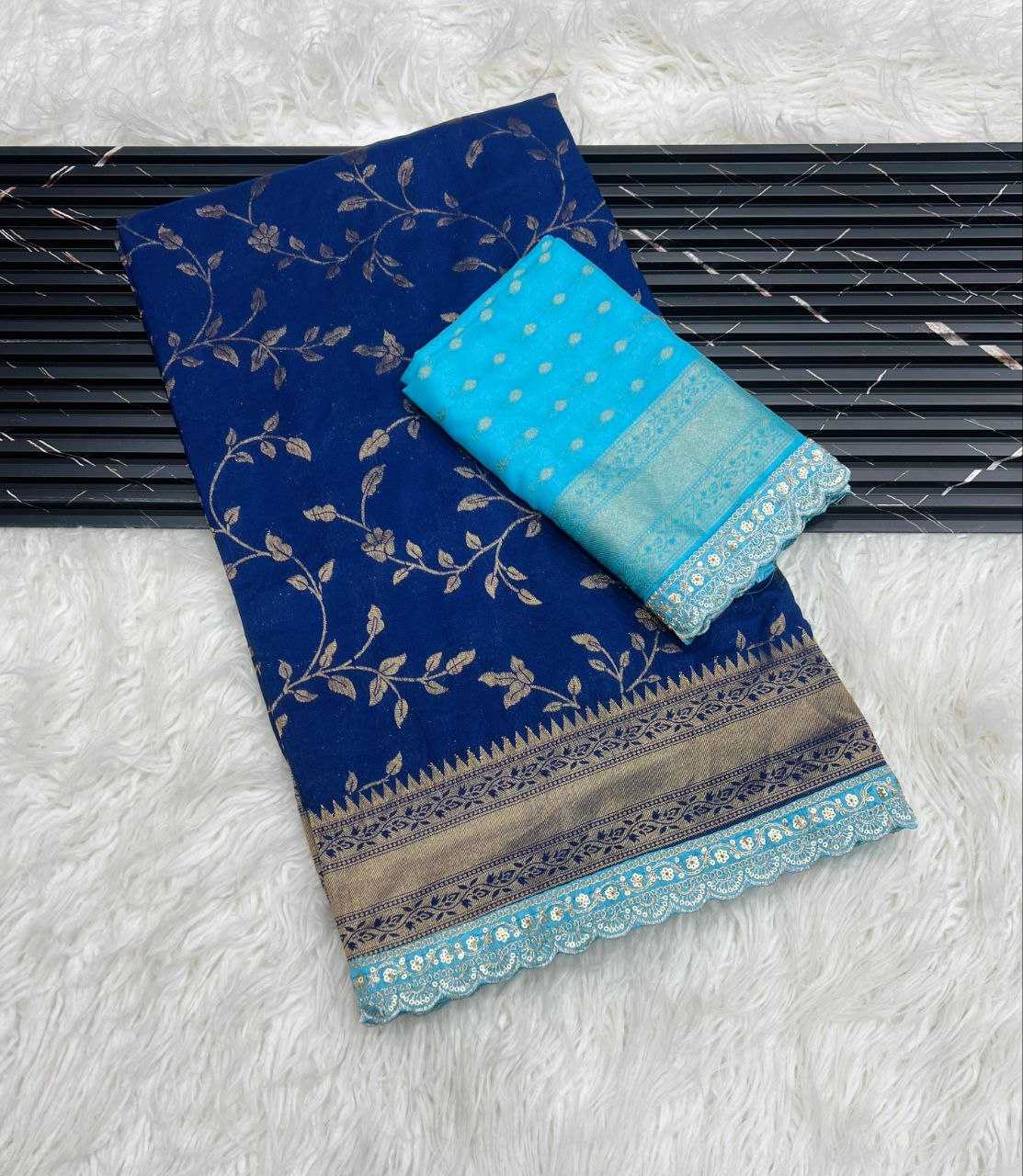 Ynf Crepe RIN225 944 Sarees Wedding Collections Festive Collections Wholesale Georgette Sarees Embroidered Sarees Sarees With Blouse Manufacturer