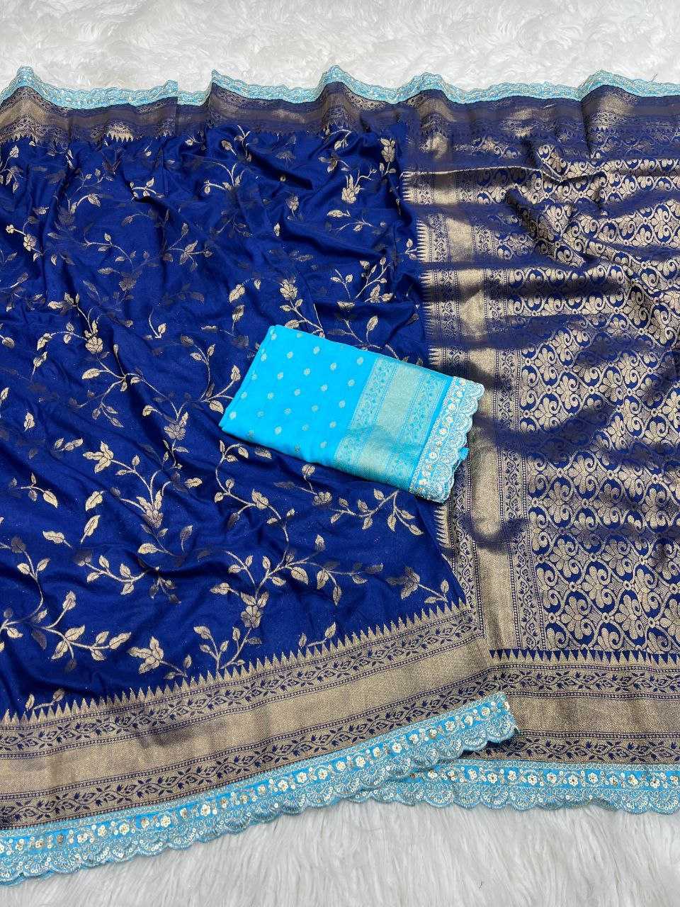 Ynf Crepe RIN225 944 Sarees Wedding Collections Festive Collections Wholesale Georgette Sarees Embroidered Sarees Sarees With Blouse Manufacturer