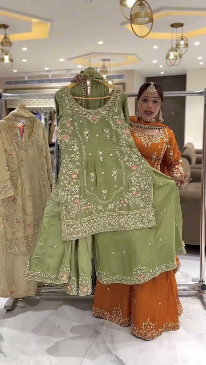 Ynf Crepe RIN232 88 Suits & Dresses Wholesale Sharara Salwar Suits Embroidery Suits Manufacturer