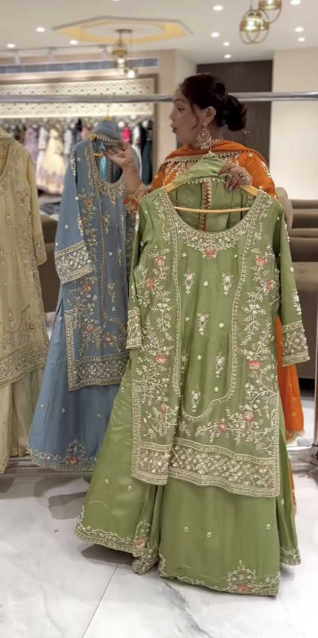 Ynf Crepe RIN232 88 Suits & Dresses Wholesale Sharara Salwar Suits Embroidery Suits Manufacturer
