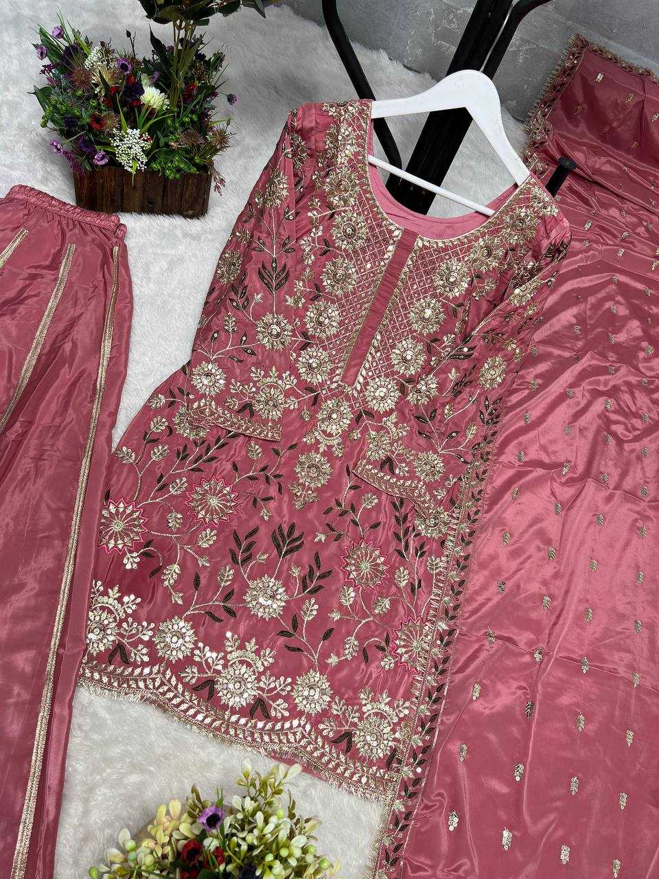 Ynf Crepe Silk KESH159 1354 Suits & Dresses Wholesale Ladies Suits Sharara Salwar Suits Embroidery Suits Party Wear Dresses Manufacturer
