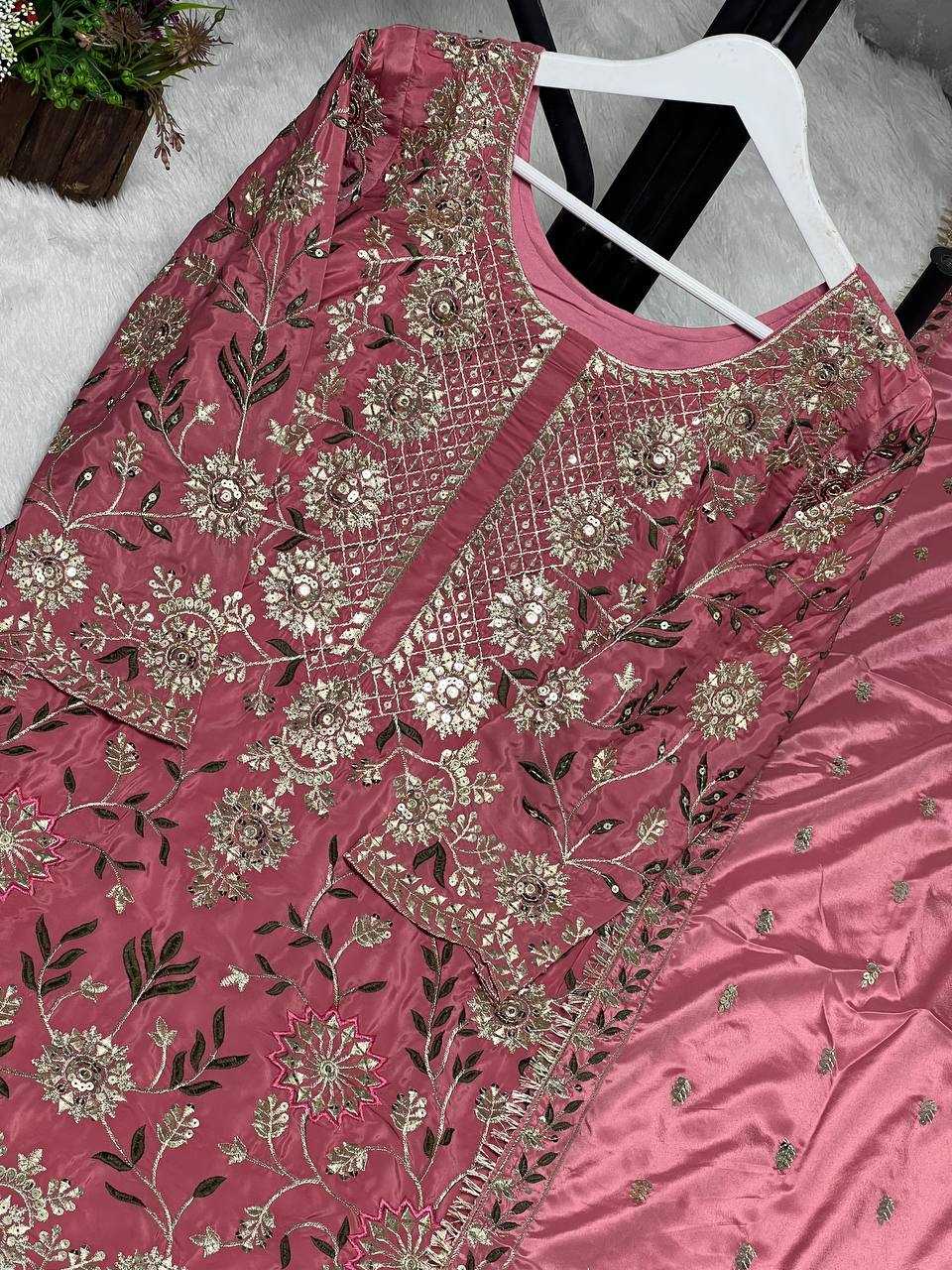 Ynf Crepe Silk KESH159 1354 Suits & Dresses Wholesale Ladies Suits Sharara Salwar Suits Embroidery Suits Party Wear Dresses Manufacturer
