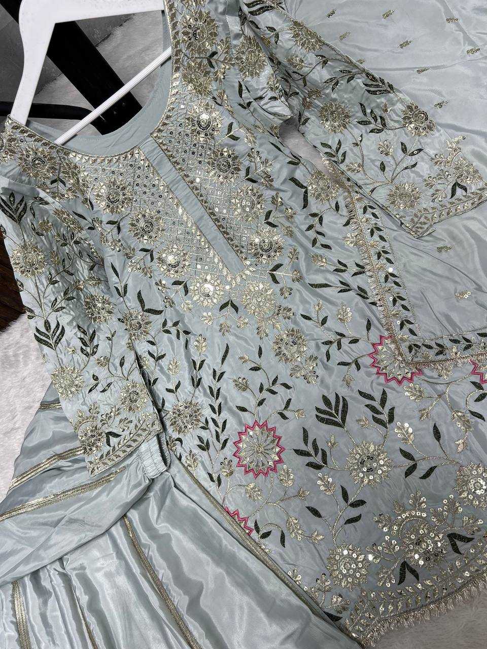 Ynf Crepe Silk KESH159 1354 Suits & Dresses Wholesale Ladies Suits Sharara Salwar Suits Embroidery Suits Party Wear Dresses Manufacturer