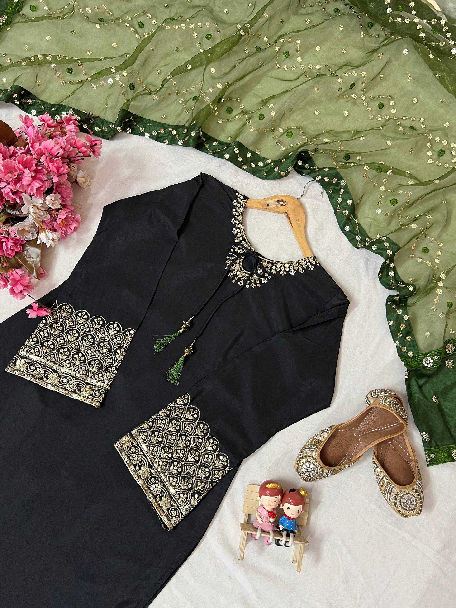 Ynf Crepe Silk KESH492 1384 Kurti Wholesale Kurti Bottom With Dupatta Embroidered Kurtis Kurti With Pants Manufacturer