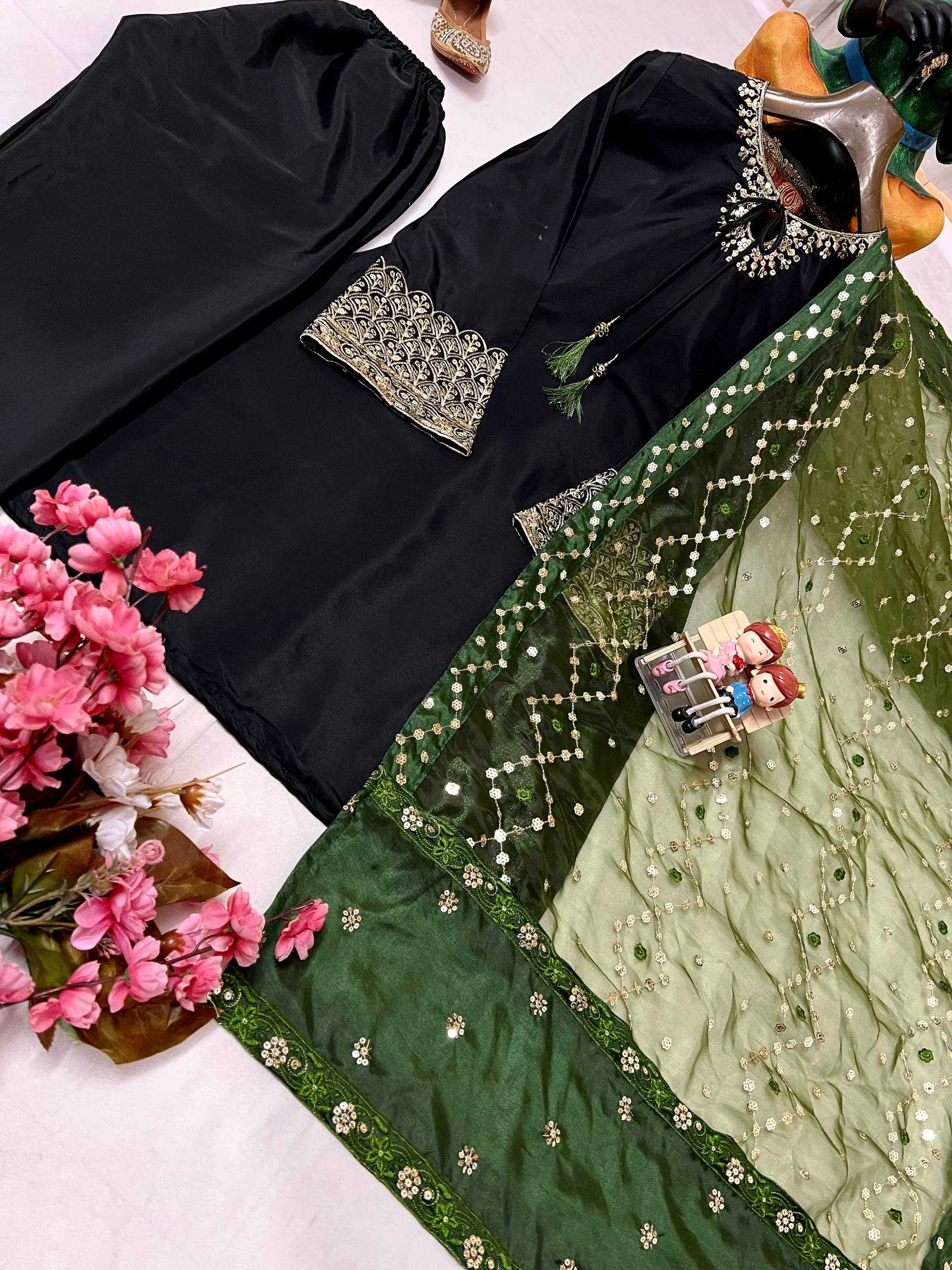 Ynf Crepe Silk KESH492 1384 Kurti Wholesale Kurti Bottom With Dupatta Embroidered Kurtis Kurti With Pants Manufacturer
