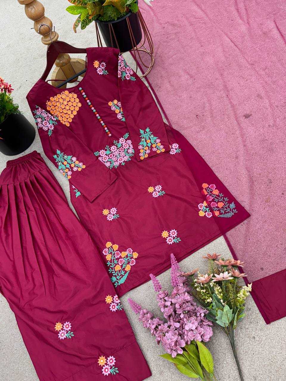 Ynf Crepe Silk KESH499 004 Suits & Dresses Wholesale Palazzo Suit Georgette Suit Party wear suits Manufacturer