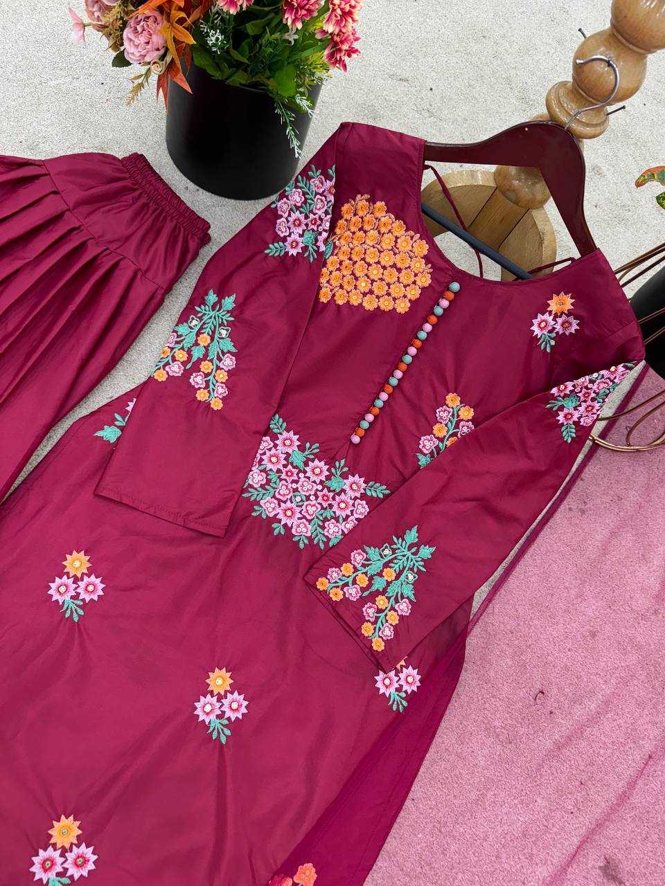 Ynf Crepe Silk KESH499 004 Suits & Dresses Wholesale Palazzo Suit Georgette Suit Party wear suits Manufacturer
