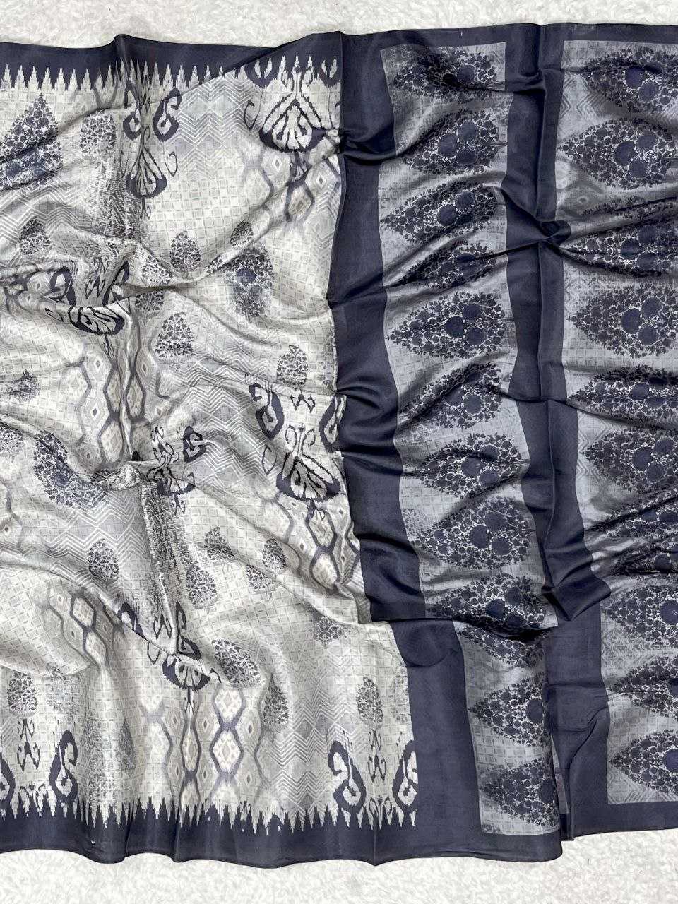Ynf Crepe Silk KESH505 MAHIMA TREE Sarees Wedding Collections Festive Collections Wholesale Printed Sarees Silk Sarees Sarees With Blouse Manufacturer