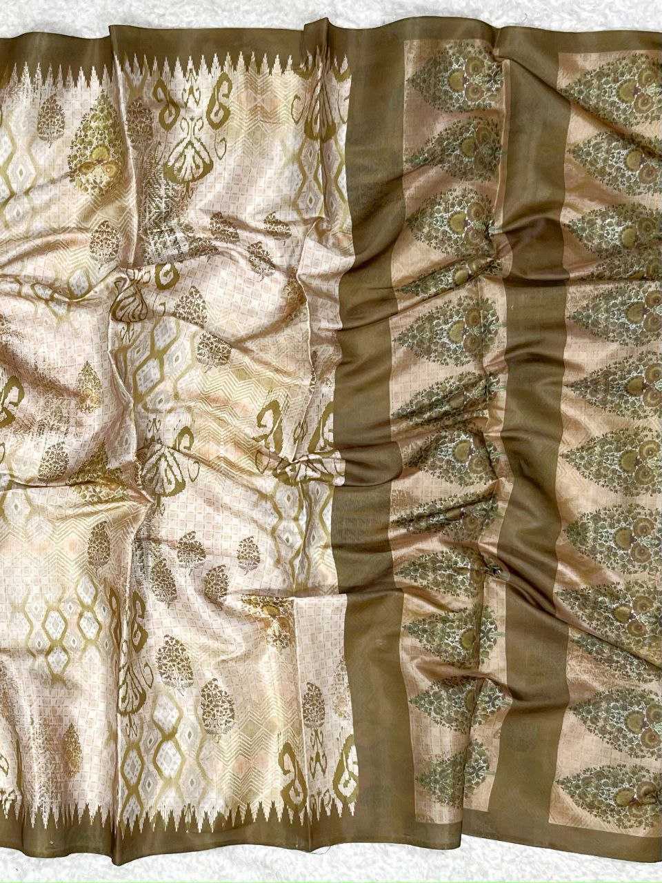Ynf Crepe Silk KESH505 MAHIMA TREE Sarees Wedding Collections Festive Collections Wholesale Printed Sarees Silk Sarees Sarees With Blouse Manufacturer