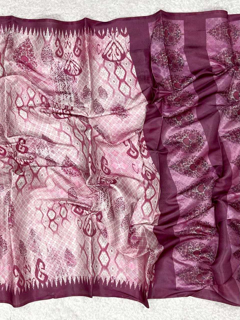 Ynf Crepe Silk KESH505 MAHIMA TREE Sarees Wedding Collections Festive Collections Wholesale Printed Sarees Silk Sarees Sarees With Blouse Manufacturer