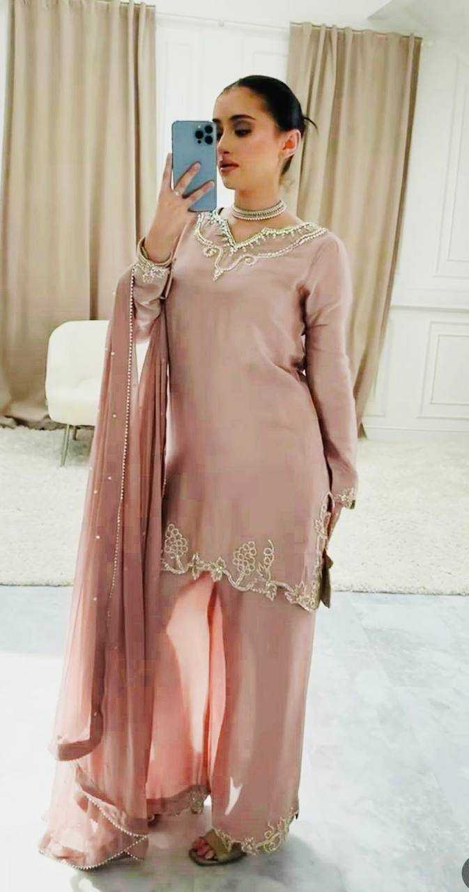 Ynf Crepe Silk KESH512 4002 Suits & Dresses Wholesale Sharara Salwar Suits Ladies Silk Suit Handwork Suits Manufacturer