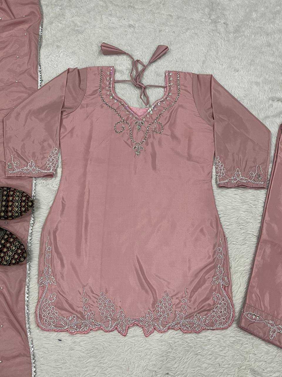 Ynf Crepe Silk KESH512 4002 Suits & Dresses Wholesale Sharara Salwar Suits Ladies Silk Suit Handwork Suits Manufacturer