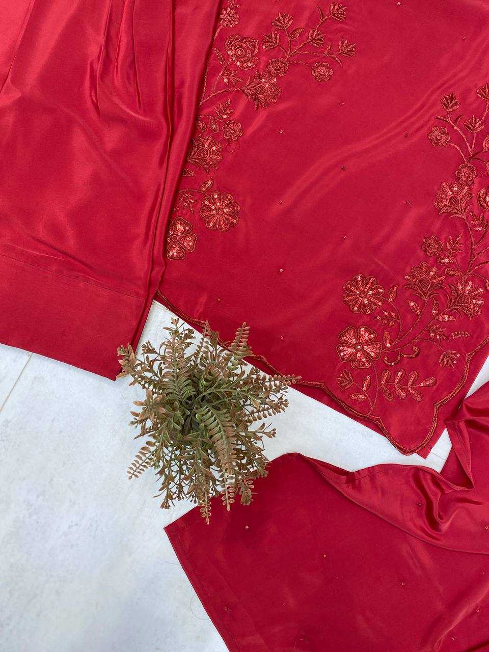 Ynf Crepe Silk RIN110 369 Suits & Dresses Wedding Collections Festive Collections Wholesale Embroidery Suits Ladies Salwar Suits Ladies Silk Suit Manufacturer