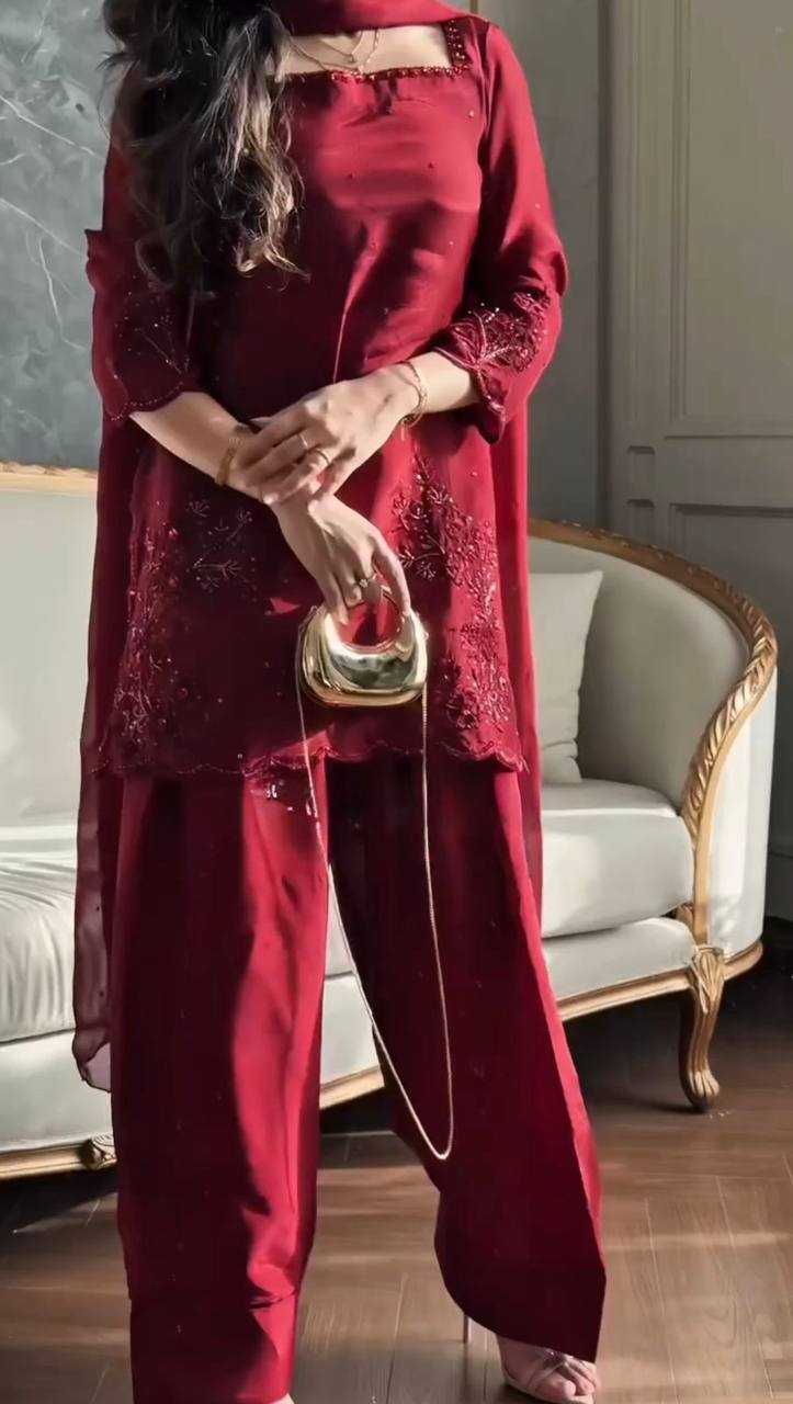 Ynf Crepe Silk RIN110 369 Suits & Dresses Wedding Collections Festive Collections Wholesale Embroidery Suits Ladies Salwar Suits Ladies Silk Suit Manufacturer