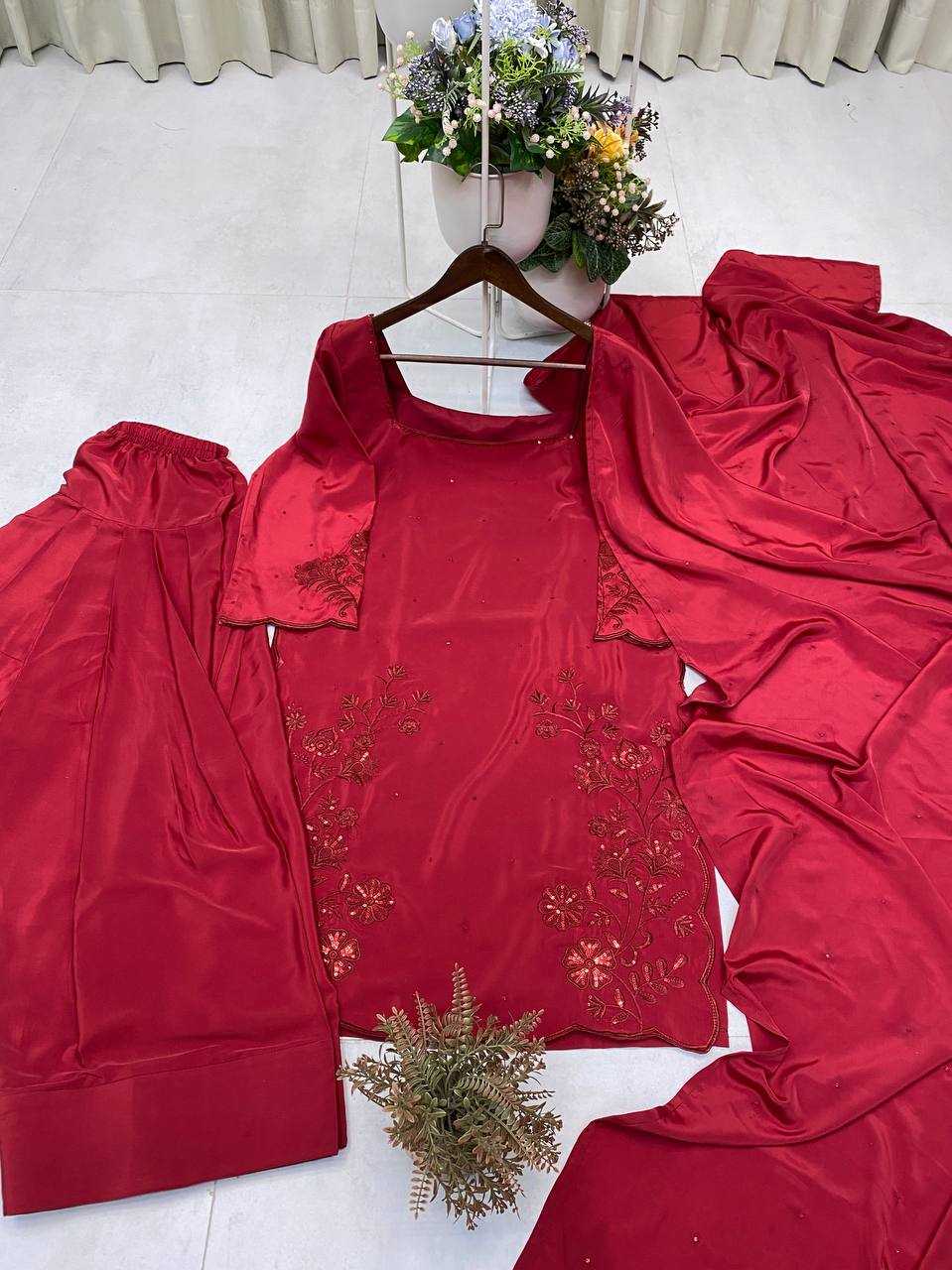 Ynf Crepe Silk RIN110 369 Suits & Dresses Wedding Collections Festive Collections Wholesale Embroidery Suits Ladies Salwar Suits Ladies Silk Suit Manufacturer