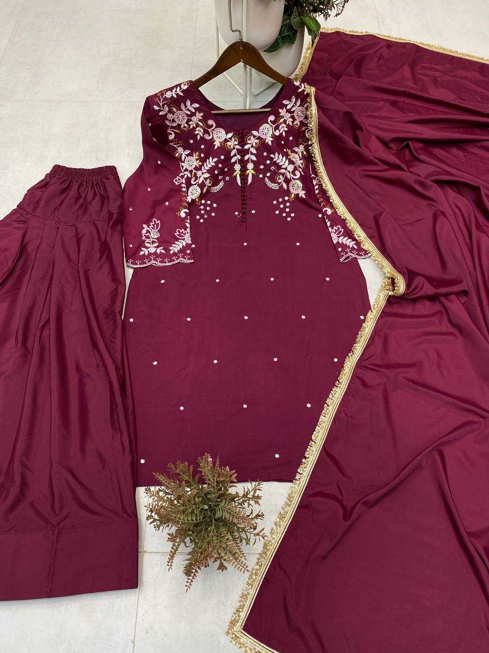 Ynf Crepe Silk RIN110 374 Suits & Dresses Wholesale Ladies Suits Embroidery Suits Ladies Salwar Suits Manufacturer