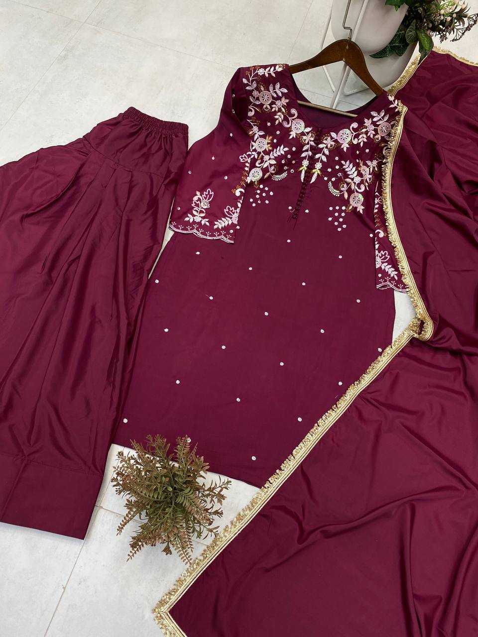Ynf Crepe Silk RIN110 374 Suits & Dresses Wholesale Ladies Suits Embroidery Suits Ladies Salwar Suits Manufacturer