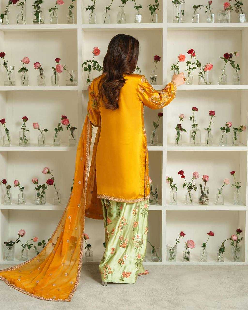Ynf Crepe Silk RIN197 4836 861-A Suits & Dresses Wholesale Party wear suits Bridal Suits Designer Suits Manufacturer