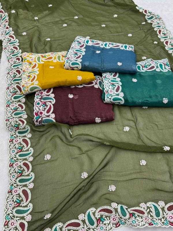 Ynf Crunchi KESH114 2793 Sarees Wholesale Designer Sarees Embroidered Sarees Cutwork Saree Manufacturer