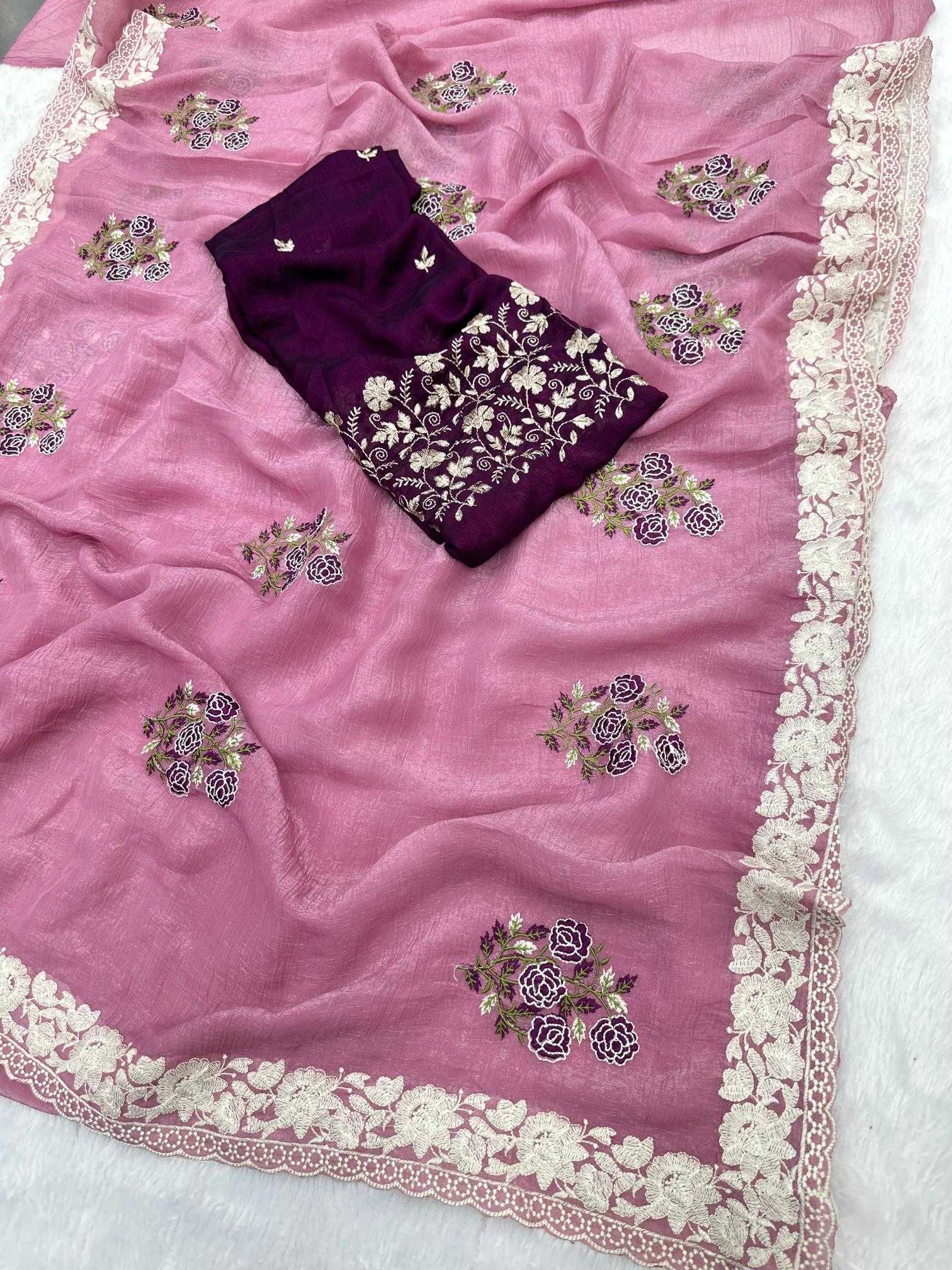 Ynf Crunchi KESH114 2809 Sarees Wholesale Designer Sarees Fancy Sarees Cutwork Saree Manufacturer