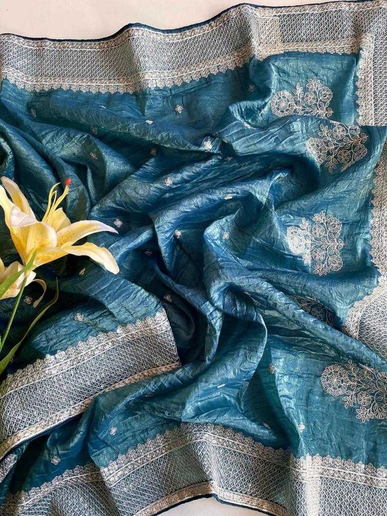 Ynf Crunchi KESH249 Nitya Sarees Wholesale Designer Sarees Sequence Sarees Embroidered Sarees Manufacturer