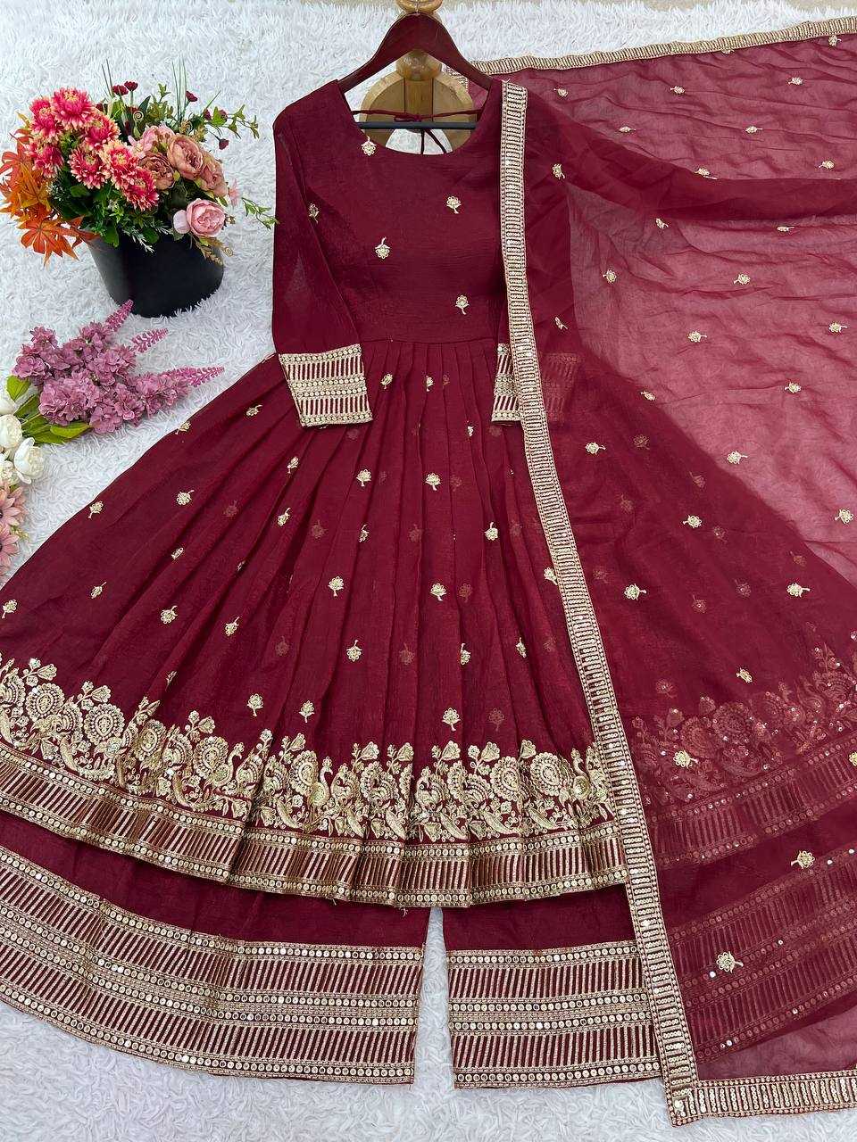 Ynf Crunchi KESH499 521 Suits & Dresses Wholesale Sharara Salwar Suits Anarkali Suits Party wear suits Manufacturer