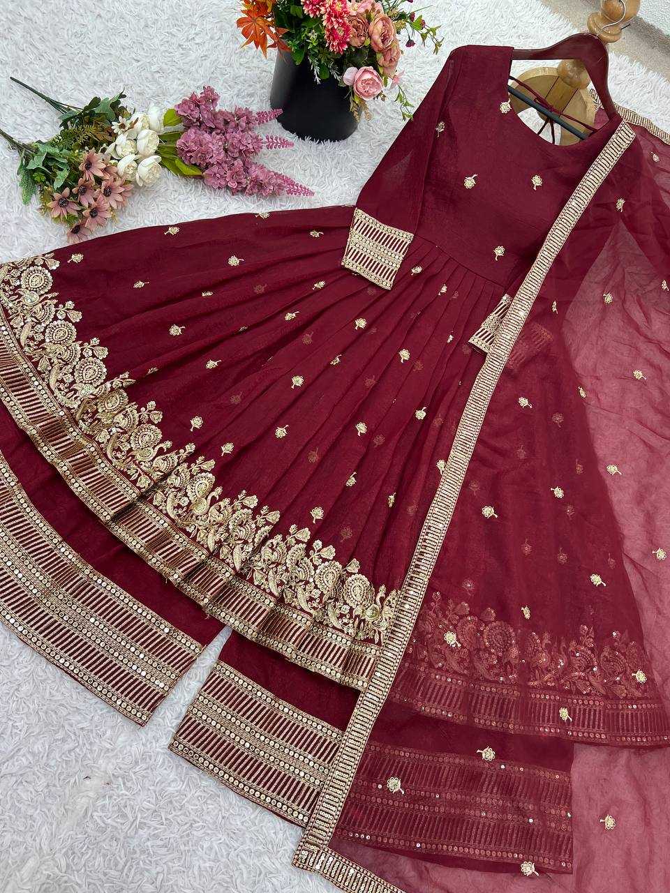 Ynf Crunchi KESH499 521 Suits & Dresses Wholesale Sharara Salwar Suits Anarkali Suits Party wear suits Manufacturer