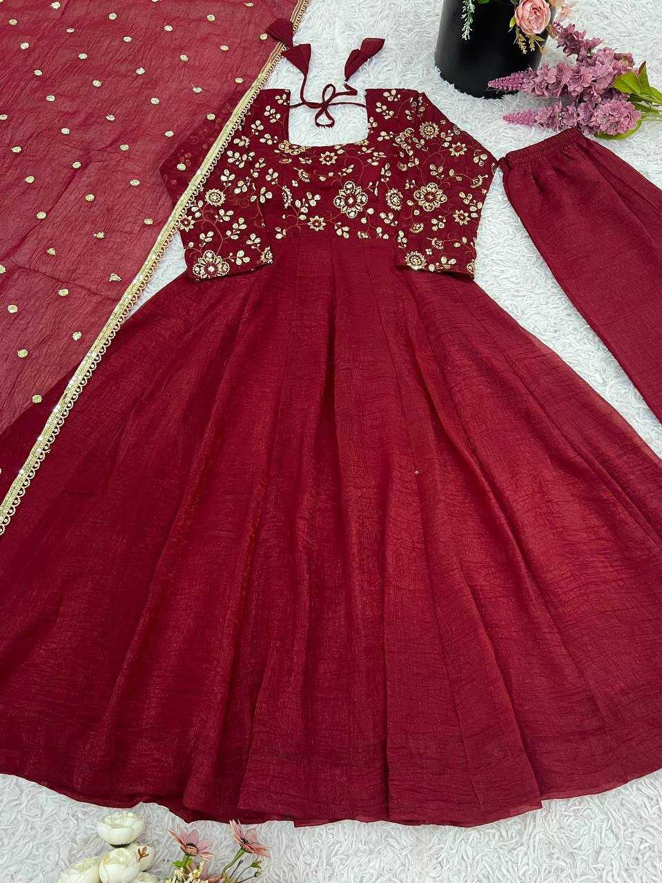 Ynf Crunchi KESH499 5290 Gowns Wholesale Party Wear Gowns Designer Gowns Manufacturer